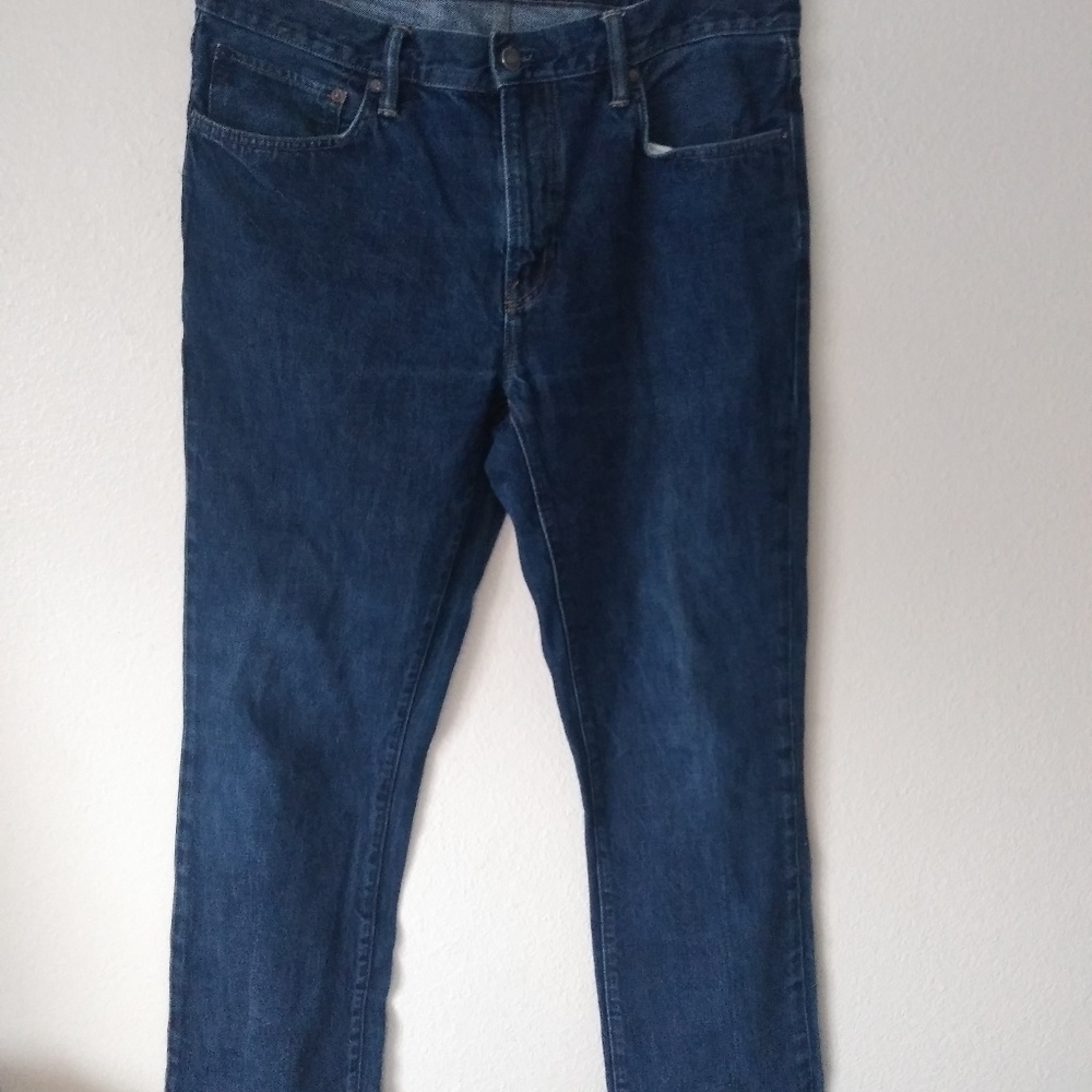 GAP 1969 MEN'S DARK BLUE BOOTCUT JEANS•SIZE 36X36